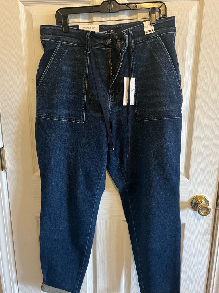 Judy Blue Dark Indigo Relaxed Denim Joggers